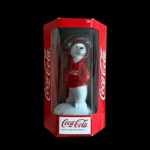 Coca-Cola Red and White Polar Bear Figure